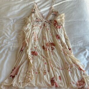 FREE PEOPLE Floral Spaghetti Strap Dress
